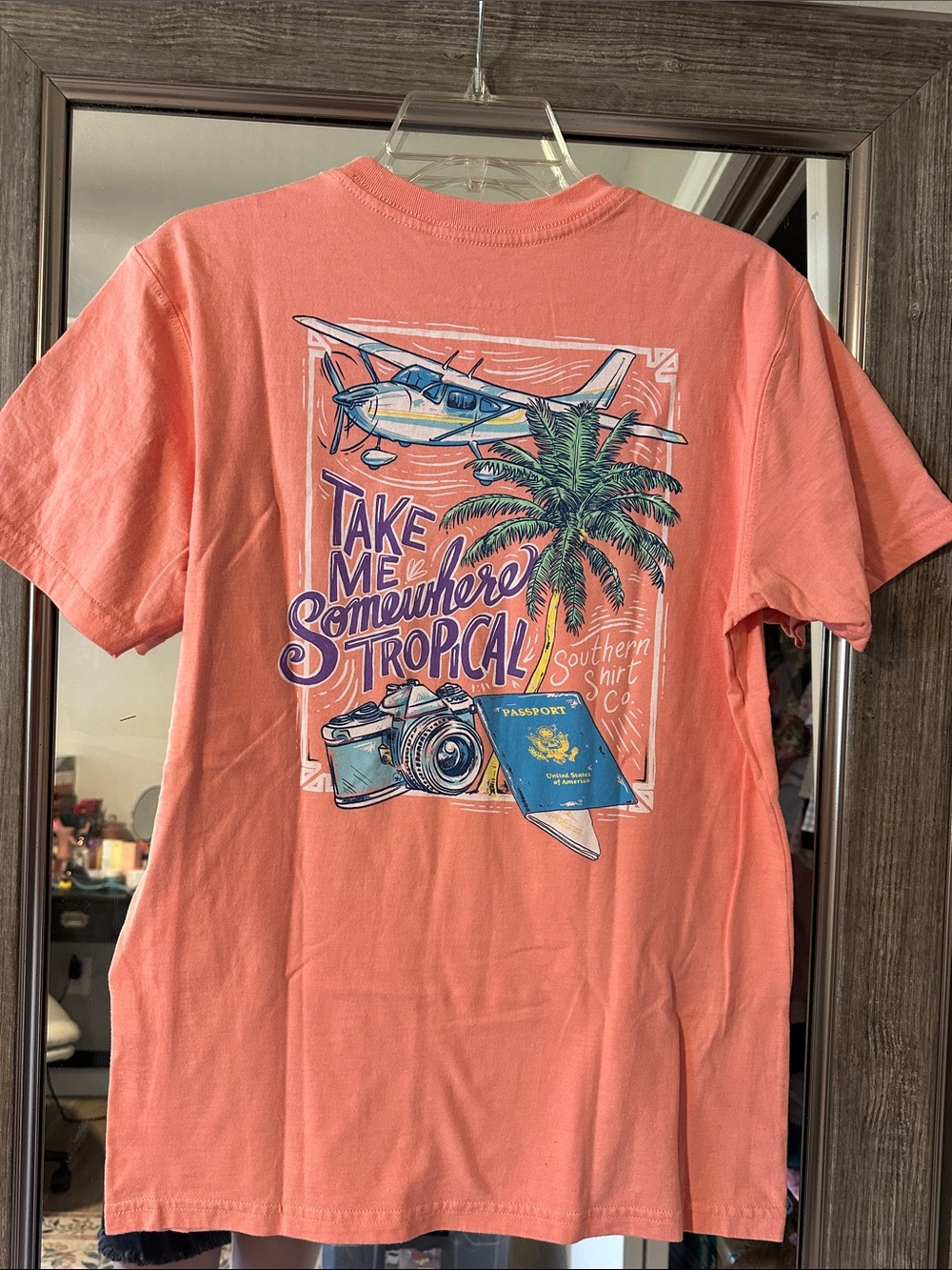 The Southern Shirt Company Coral Tropical Graphic Tee